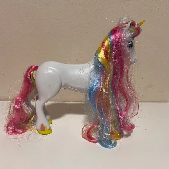 Interactive Sounds Light Up Unicorn Horn Toy Kids White Rainbow Mythical Sparkle - Picture 2 of 7